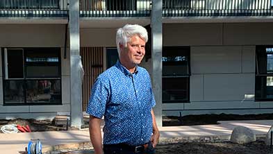 Direktør i Bovieran Lars Jacobsen bød velkommen til Åbent byggeplads i Nærheden