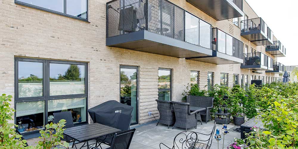 Alle boliger i Bovieran får privat terrasse eller altan