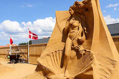 Sandskulpturfestival i Hundested